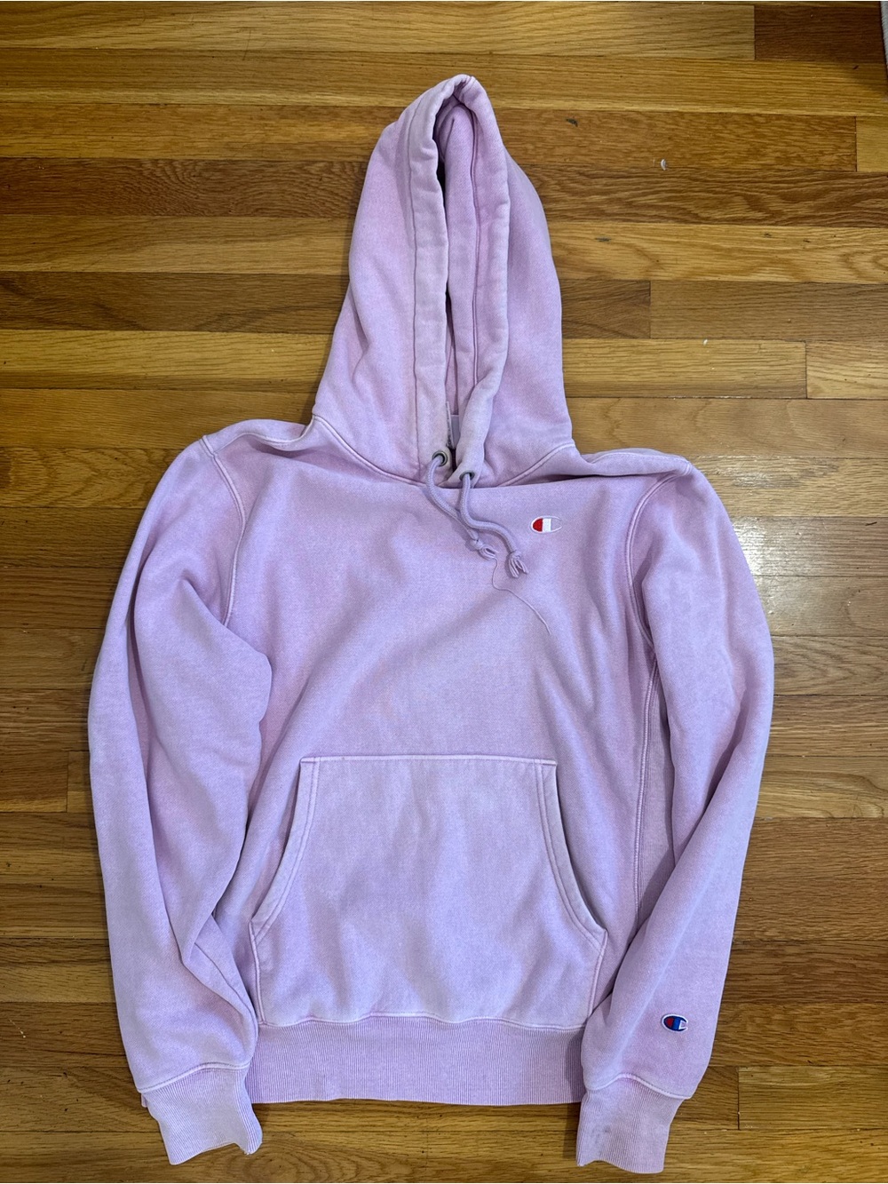Champion Light Pink Pullover Hoodie - Crewneck Sweatshirt
